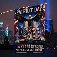 25 Years Strong – We Will Never Forget 9/11 Memorial Flag