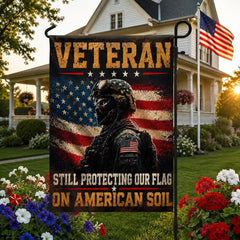 Veteran Patriotic Garden Flag