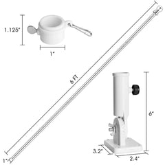 Wall Mounted Flagpole For House Outside