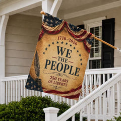 1776–2026 We The People 250 Years of Liberty Flag