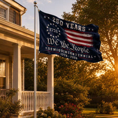 We The People 250 Canvas American Grommet Flag for 250th Anniversary