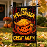 Make Halloween Great Again Trumpkin Garden Flag