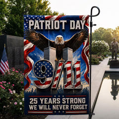 25 Years Strong – We Will Never Forget 9/11 Memorial Flag