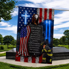 911 Patriot Day Never Forget Flag Time Changes The Heart But The Heart Never Forgets Flag