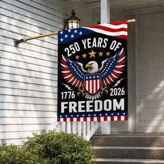 Semiquincentennial 250 Years of Freedom Eagle Shield Flag