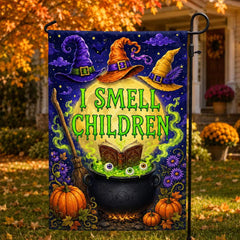 Spooky Witch’s Brew I Smell Children Halloween House Flag