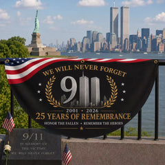 9/11 25th Anniversary Remembrance Memorial Banner