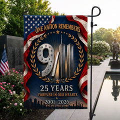 One Nation Remembers – 9/11 25th Anniversary Memorial Flag