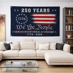 We The People 250 Canvas American Grommet Flag for 250th Anniversary