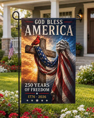 God Bless America Garden Flag