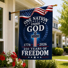 1776–2026 One Nation Under God America 250th Anniversary Patriotic Flag