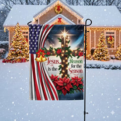 Jesus Christ Christmas Flag Jesus Is The Reason For The Season