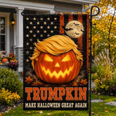 Trumpkin Make Halloween Great Again Garden Flag