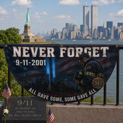 9/11 Never Forget 343 Firefighter Memorial Flag