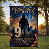 Honoring Our Heroes – 9/11 25th Anniversary Firefighter Memorial Flag