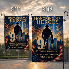 Honoring Our Heroes – 9/11 25th Anniversary Firefighter Memorial Flag