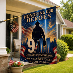 Honoring Our Heroes – 9/11 25th Anniversary Firefighter Memorial Flag