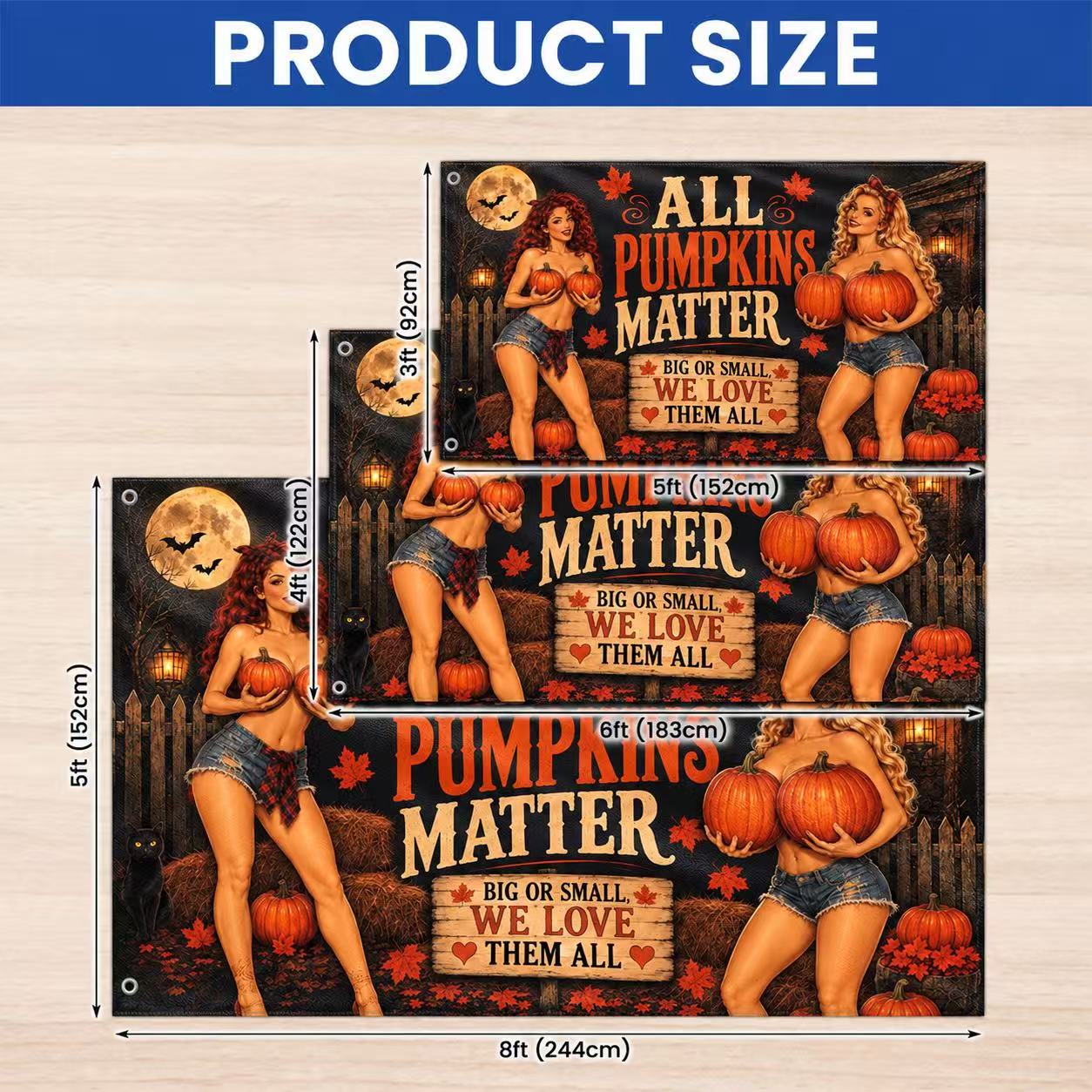 All Pumpkins Matter Funny Halloween Flag