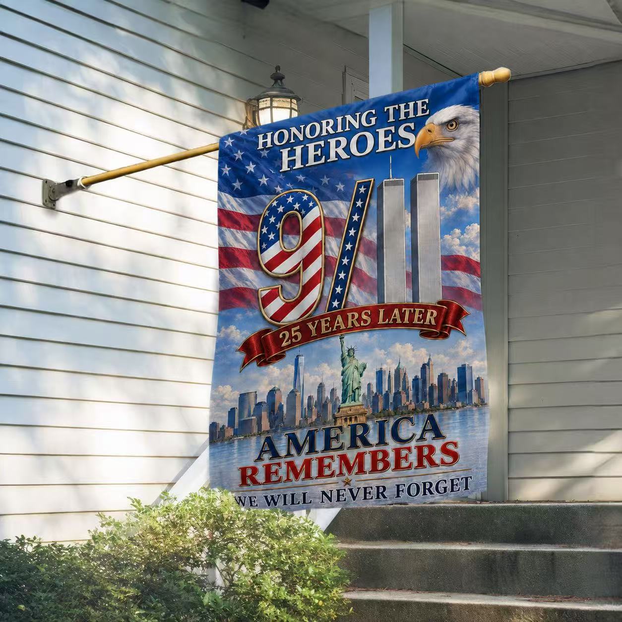 America Will Never Forget – 9/11 25th Anniversary Tribute Flag