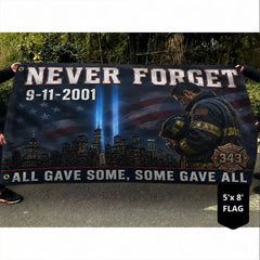 343 Firefighter Never Forget 911 Flag All Gave Some Some Gave All