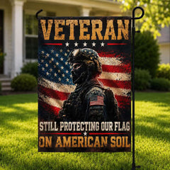 Veteran Patriotic Garden Flag