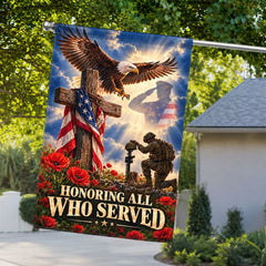 Veterans Day Flag, Honoring All Who Served Veteran Tribute Flag