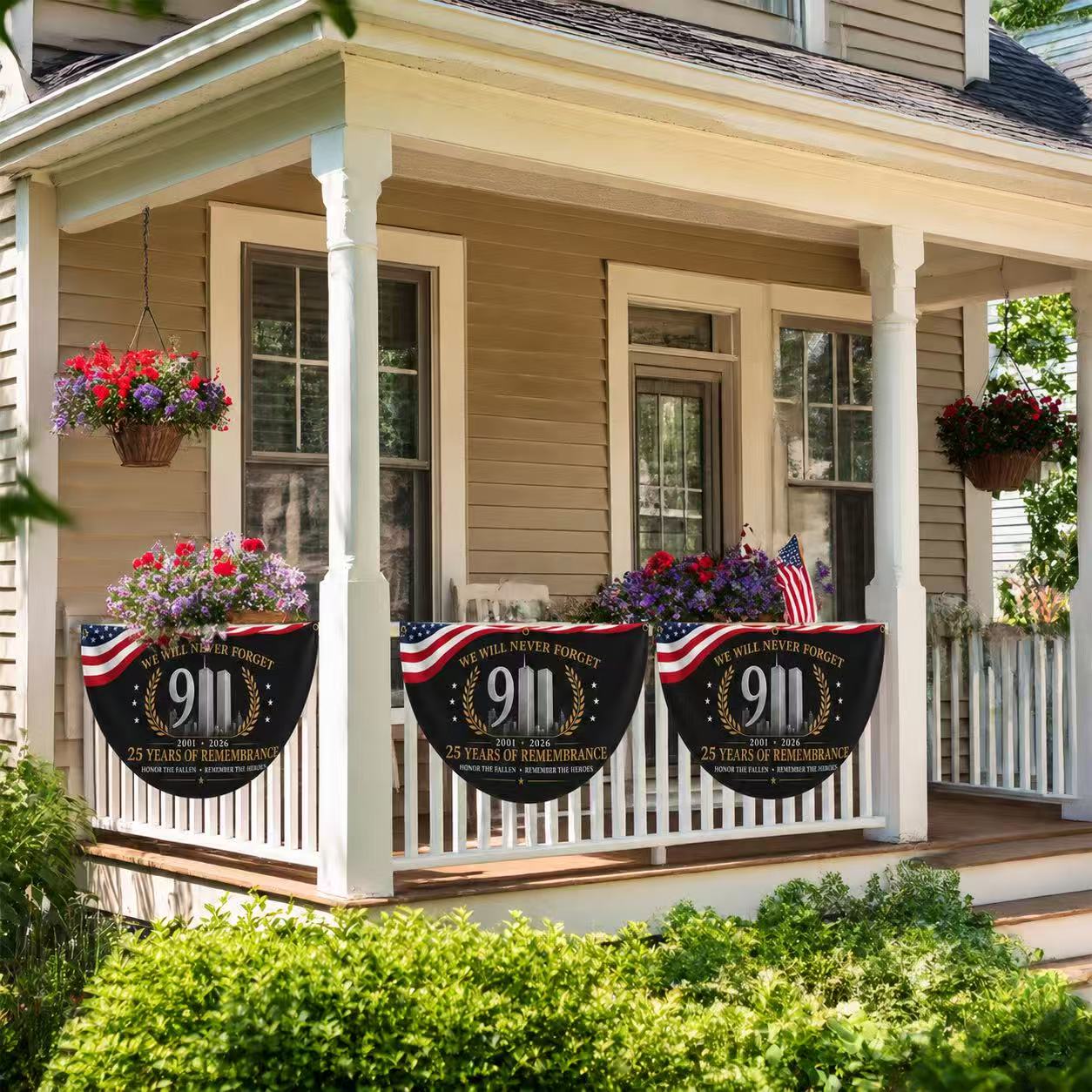 9/11 25th Anniversary Remembrance Memorial Banner