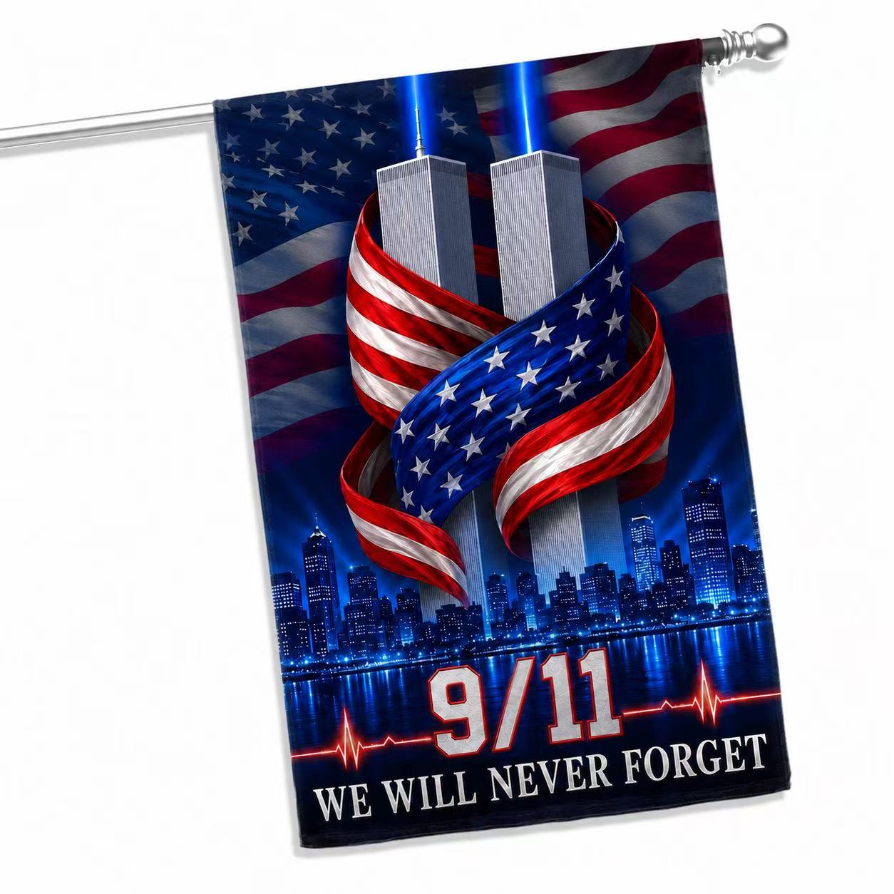 We Will Never Forget – 9/11 American Tribute Memorial Flag