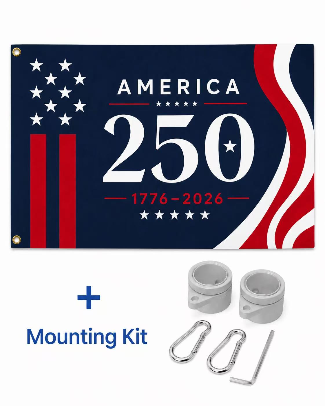America 250th Anniversary Flag – 1776–2026 Patriotic USA Freedom Flag