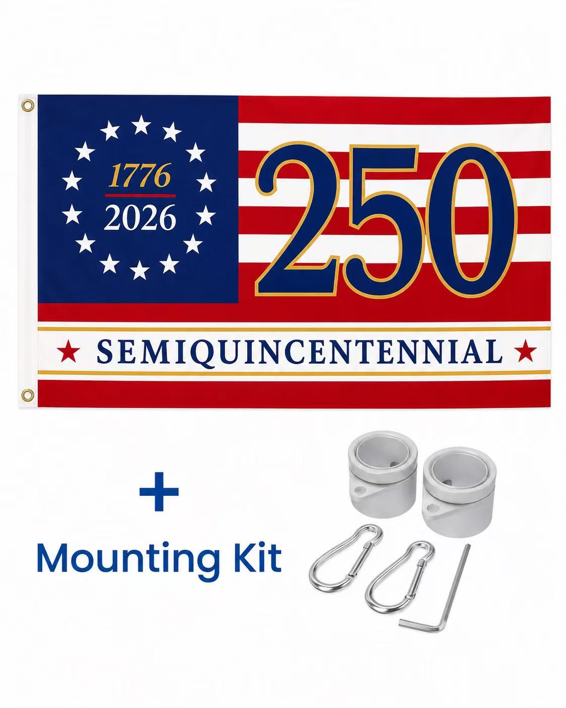 America 250th Semiquincentennial Flag – 1776–2026 Patriotic USA Anniversary Flag