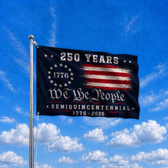 We The People 250 Canvas American Grommet Flag for 250th Anniversary