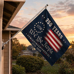 We The People 250 Canvas American Grommet Flag for 250th Anniversary