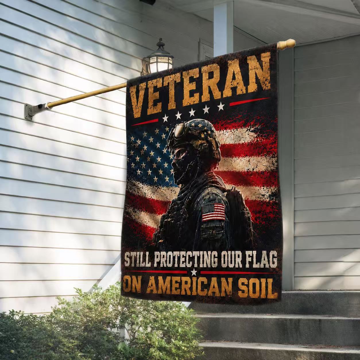 Veteran Patriotic Garden Flag
