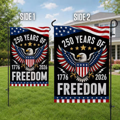 Semiquincentennial 250 Years of Freedom Eagle Shield Flag