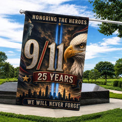 Honoring the Heroes – 9/11 25th Anniversary Eagle Memorial Flag