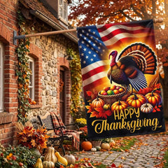 Thanksgiving Turkey American Flag