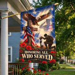 Veterans Day Flag, Honoring All Who Served Veteran Tribute Flag