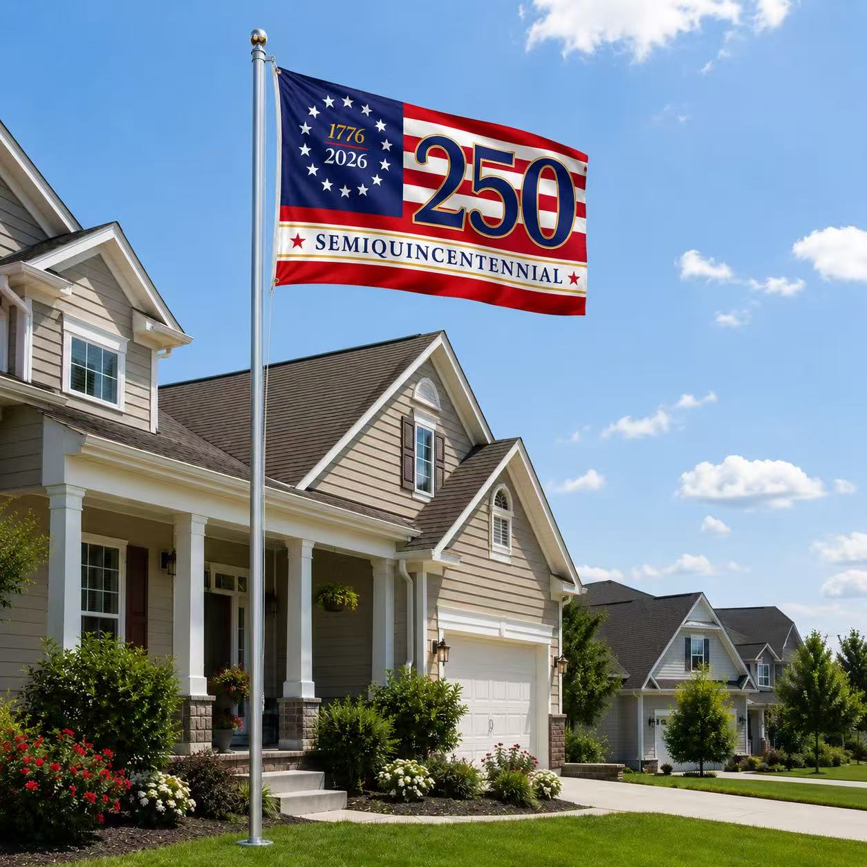 America 250th Semiquincentennial Flag – 1776–2026 Patriotic USA Anniversary Flag