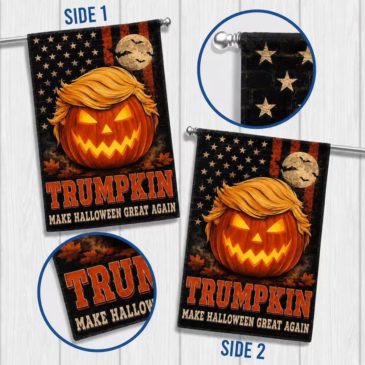 Trumpkin Make Halloween Great Again Garden Flag
