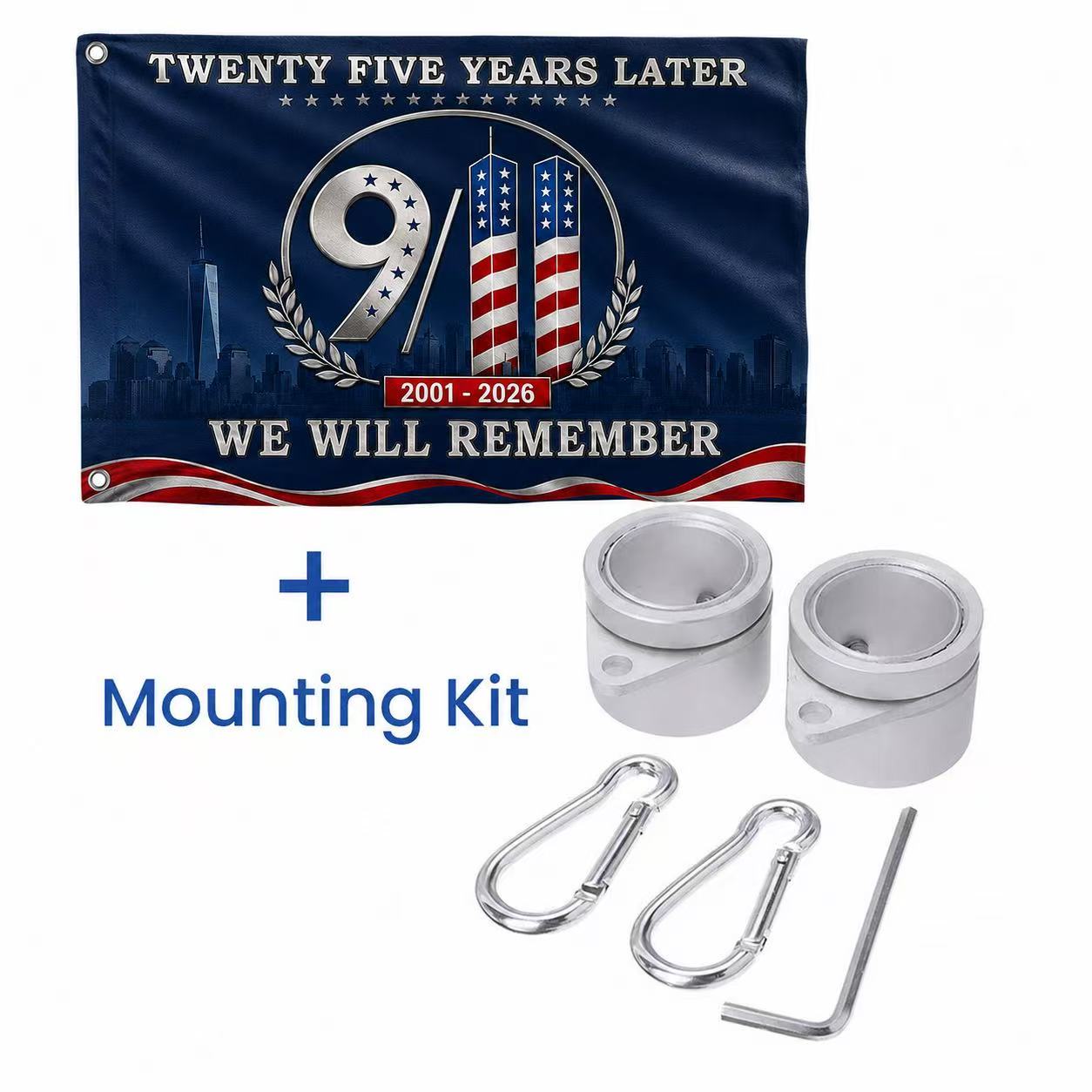 25 Years Later – America Remembers 9/11 Memorial Flag
