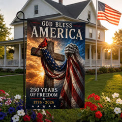 God Bless America Garden Flag