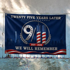 25 Years Later – America Remembers 9/11 Memorial Flag
