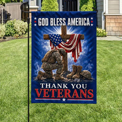 God Bless America Veterans Memorial Garden Flag