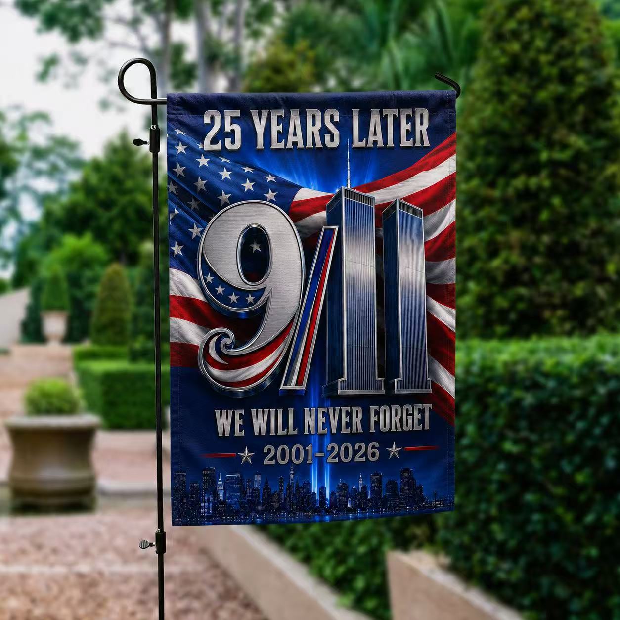Never Forgotten – 9/11 25th Anniversary Tribute Flag