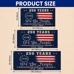 We The People 250 Canvas American Grommet Flag for 250th Anniversary