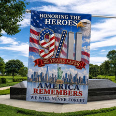 America Will Never Forget – 9/11 25th Anniversary Tribute Flag