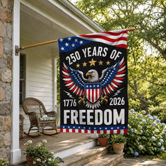 Semiquincentennial 250 Years of Freedom Eagle Shield Flag