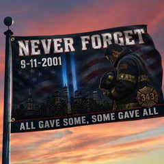 343 Firefighter Never Forget 911 Flag All Gave Some Some Gave All