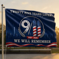25 Years Later – America Remembers 9/11 Memorial Flag