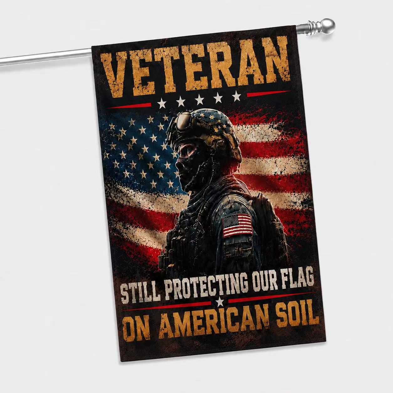 Veteran Patriotic Garden Flag